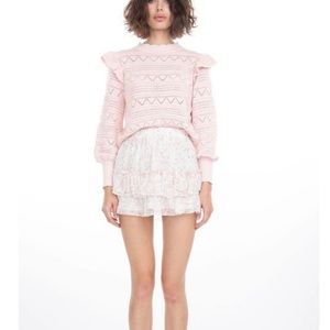 (A7) Generation Love Audrina Skirt Lavender Floral, Size XS, NWT